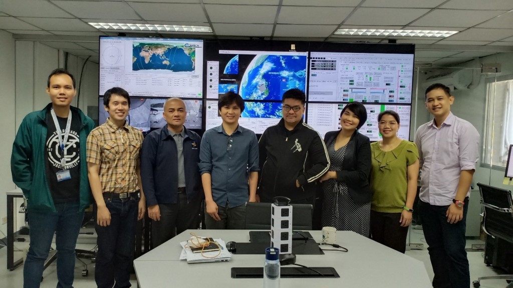 Winners visit the Philippine Earth Data Resource and Observation (PEDRO) Center at the DOST-Advanced Science and Technology Institute in Diliman, Quezon City with Dr. Joel Joseph S. Marciano, Jr